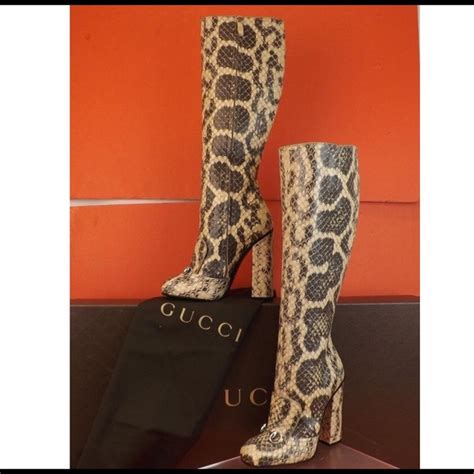 guccie russian snake skin boots|Gucci snake boots dupe.